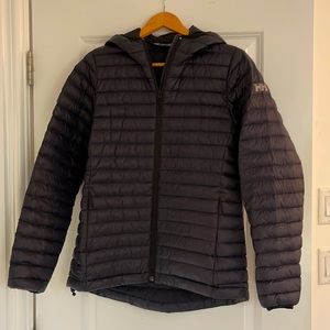 Helly Hansen black down jacket